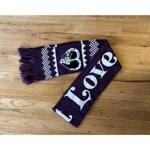 Disney The Nightmare Before Christmas Jack Skellington Knit Scarf Winter Soft